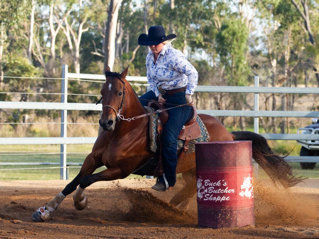 Tsara Hogno riding Miss Lee.