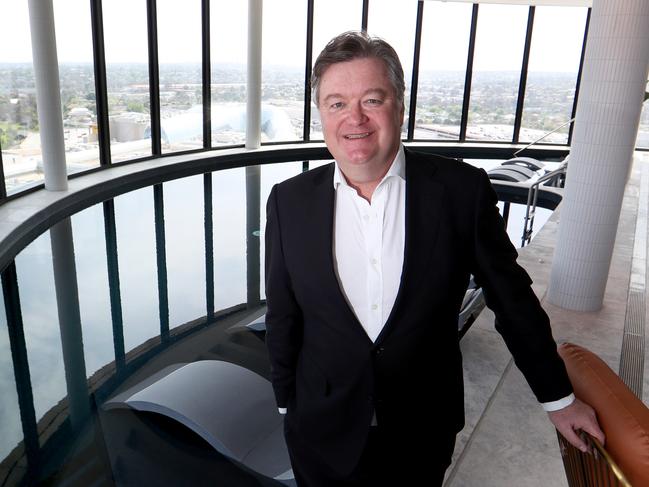 31/10/2019  Vicinity centres CEO Grant Kelley at the pool deck of the new Chadstone hotel at Chadstone shopping centre.Picture: David Geraghty, The Australian.