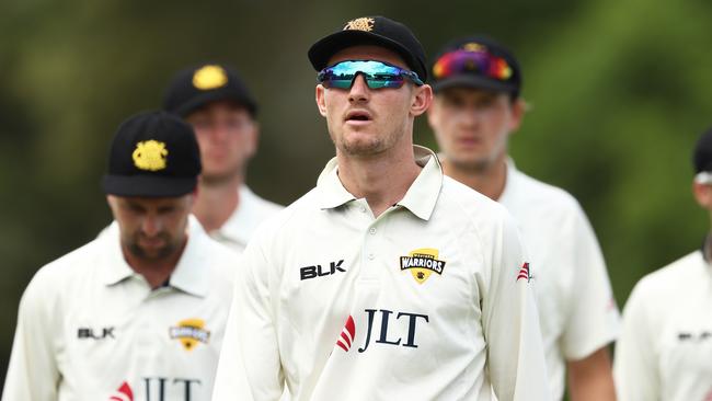 SYDNEY, AUSTRALIA - FEBRUARY 25: Cameron Bancroft of Western Australia walks off the field at the end of the first session during day three of the Sheffield Shield match between New South Wales and Western Australia at Bankstown Oval on February 25, 2019 in Sydney, Australia. (Photo by Matt King/Getty Images)