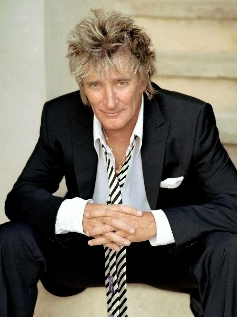 Rod Stewart appeared very happy with the news.