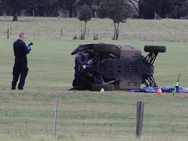 A 10-year-old child was killed after he was trapped by the ATV. Picture: TNV