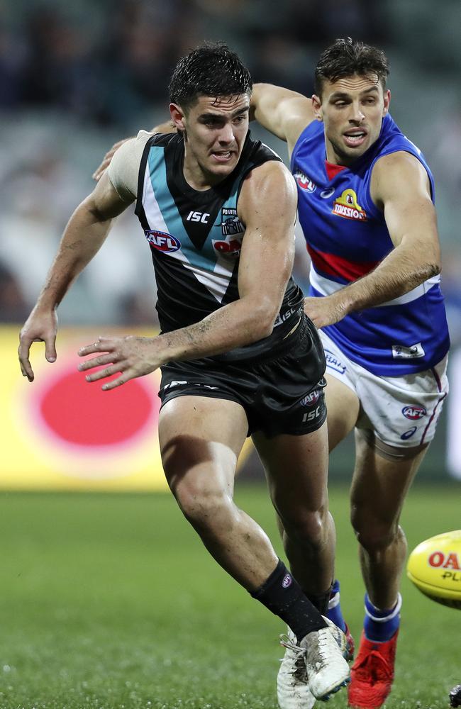 Joel Garner in action for Port Adelaide. Picture SARAH REED