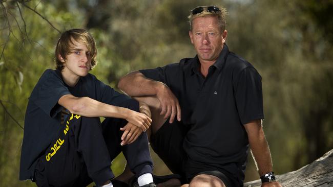 Ryan with his dad Peter Meuleman.