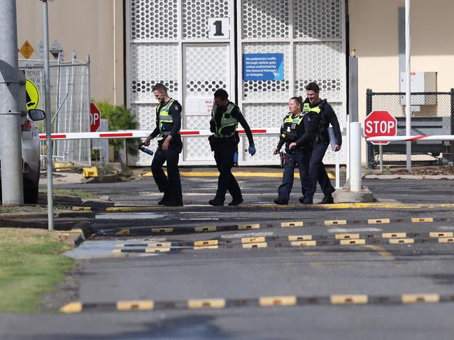 Police on scene at Barwon Prison. Reports of prison riot at Barwon Prison, Lara. No other info. Picture: Peter Ristevski