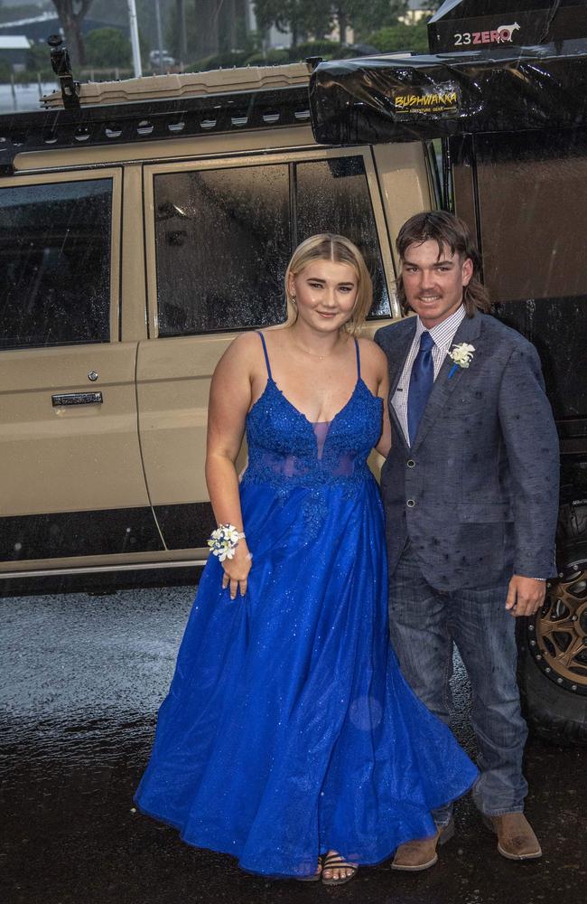 Bella Bryers partnered Jack Fallon. Highfields State Secondary College Year 12 Formal. Wednesday 13th November, 2024. Picture: Nev Madsen.