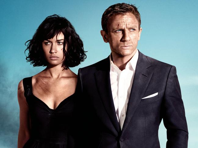 Olga Kurylenko, pictured with Quantum of Solace co-star Daniel Craig. Picture: Supplied