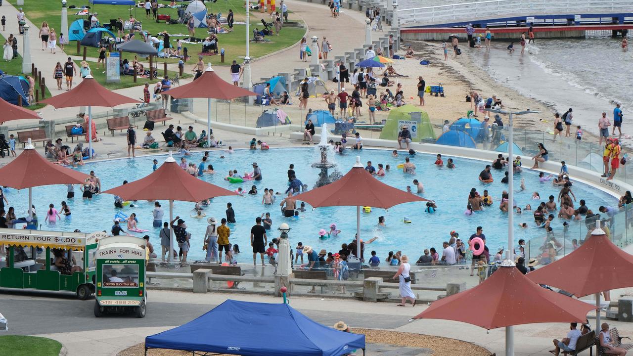 Eastern Beach is a popular destination for locals and tourists alike. Picture: Mark Wilson.