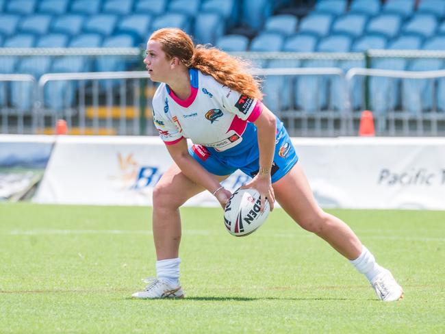 Layla Geck, winner of the 2024 Northern Pride academy U19s MVP (Most Valuable Player). Picture: Chris Robson