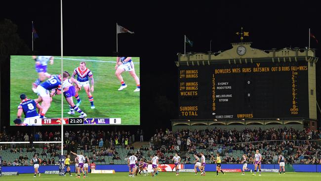 The South Australian crowd were treated to a thriller. Photo: Getty Images.