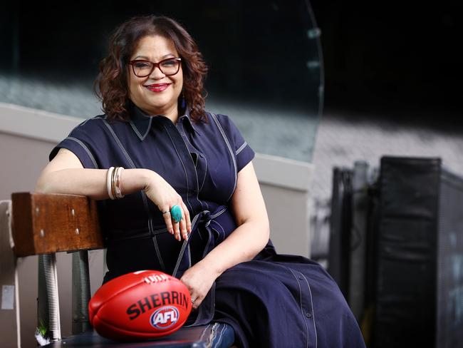 WARNING WARNING DO NOT RUN EMBARGOED MARCH 11 2023 WARNING WARNING   MELBOURNE . 02/03/2023.  AFL .  The women who run the menÃs game Tanya Hosch, Executive General Manager Inclusion and Social Policy  at Marvel Stadium . Pic: Michael Klein