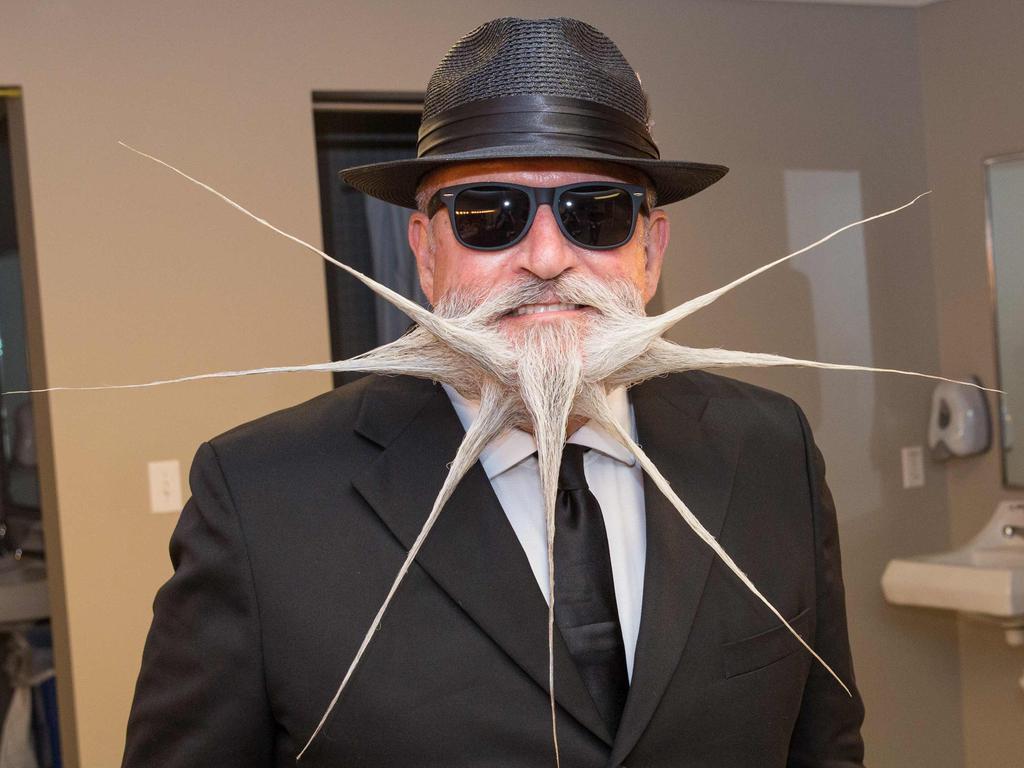 Competitor Jeff Carta attends the 2017 Remington Beard Boss World Beard and Moustache Championships held at the Long Center for the Performing Arts on September 3, 2017 in Austin, Texas. PIcture: AFP