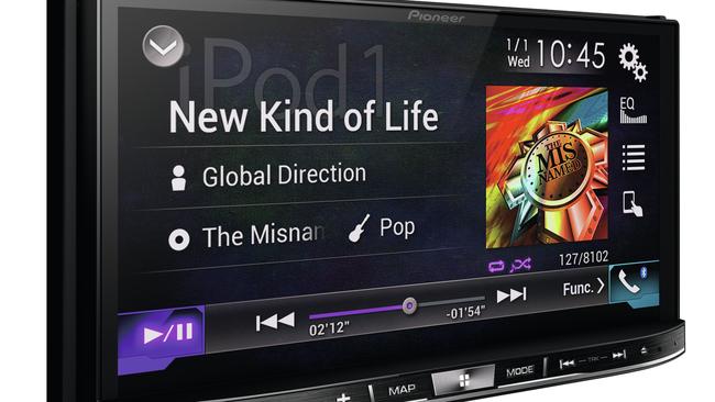 Music on the move ... CarPlay can deliver tunes.