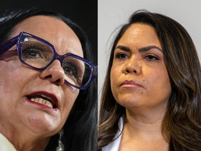 Composite image Linda Burney and Jacinta Nampijinpa Price.