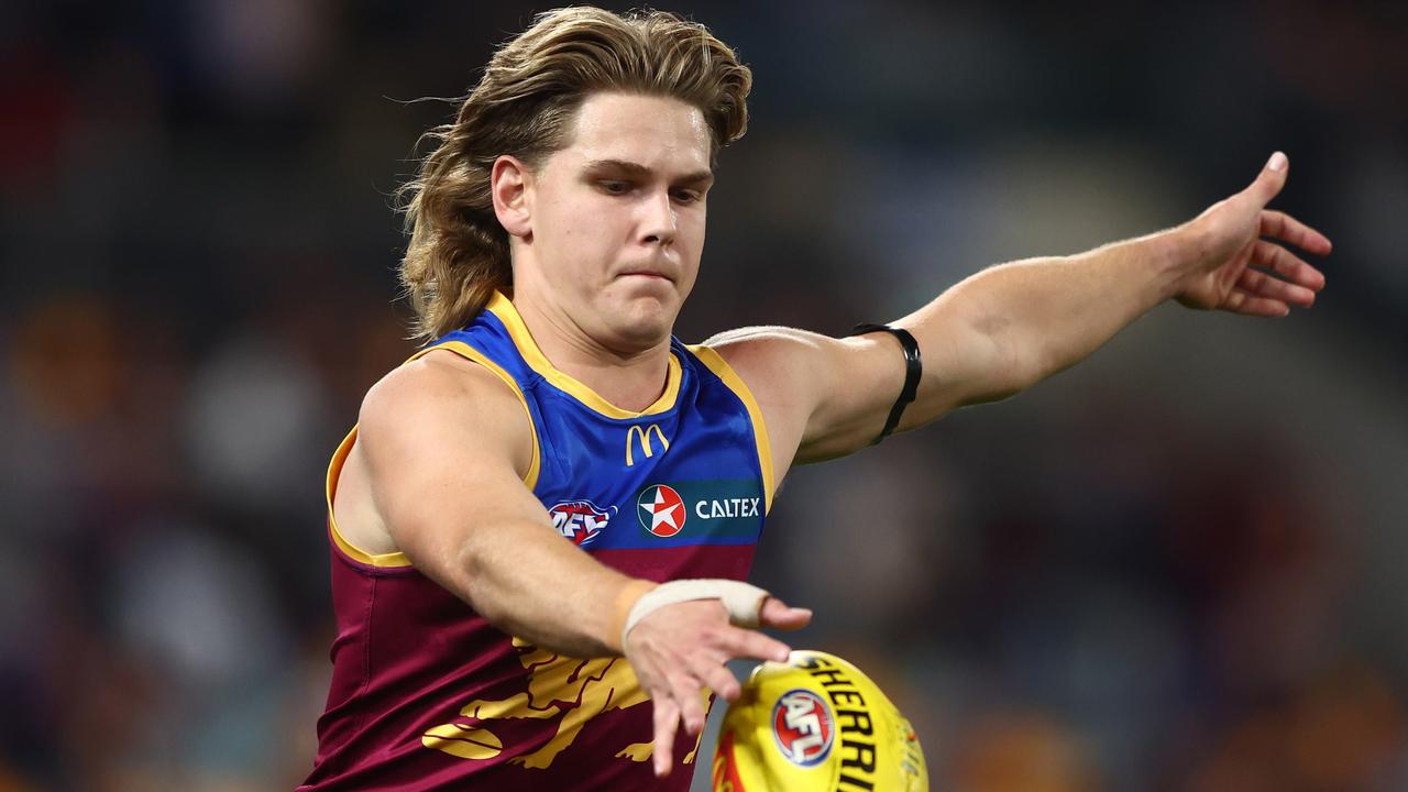 Brisbane young gun Will Ashcroft says he’s added ‘a few kilos’ to his upper body in a bid to return as a more powerful player after an ACL injury. Picture: Chris Hyde / Getty Images