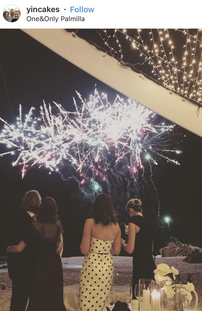 Fireworks filled the night sky. Picture: Instagram