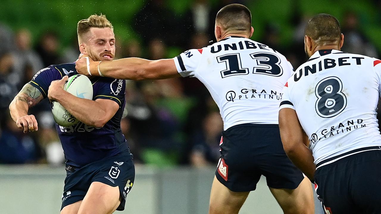 Victor Radley has been charged for his high shot on Storm star Cameron Munster. Picture: Quinn Rooney/Getty Images