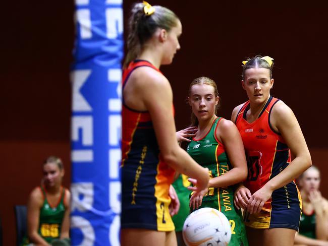 South Australia have finished outside the medals. Photo: Joanna Margiolis, Netball Australia.