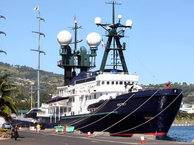 Packer’s luxury yacht the Arctic P. Picture: Supplied