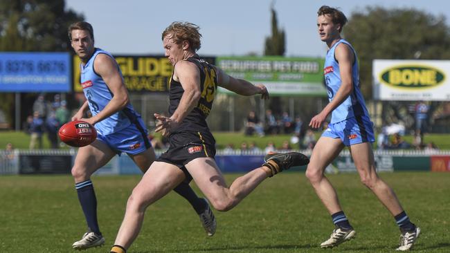 Glenelg is confident Josh Scott will take his place in the team for the second semi-final against Port Adelaide. Picture: Naomi Jellicoe