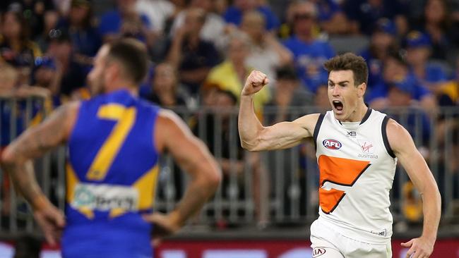 Jeremy Cameron booted three goals for the Giants. Picture: Getty Images