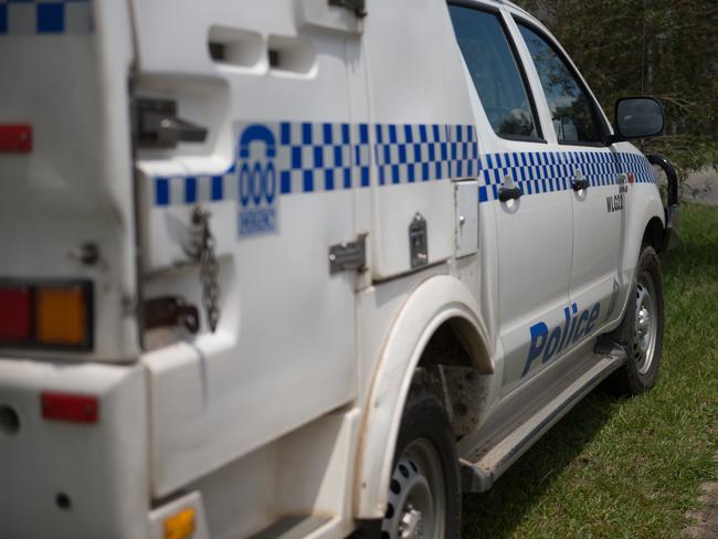 Two men were given on the spot fines after breaking into a police vehicle prisoner pod.