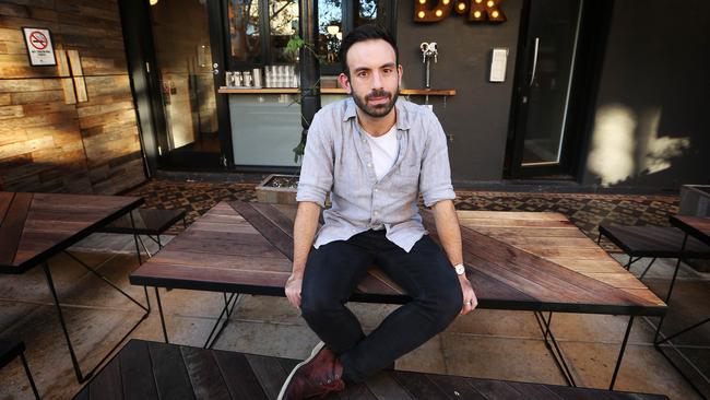 Tim Philips of Dead Ringer in Surry Hills, Sydney, responded negatively on Instagram to a female blogger who wanted a free meal for a review of the restaurant. Picture: John Feder