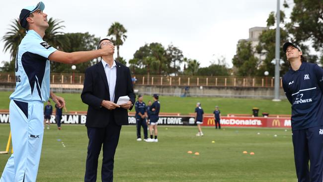 Pat Cummins had his first taste of captaincy last week against Victoria at North Sydney Oval (Photo by Jason McCawley/Getty Images)