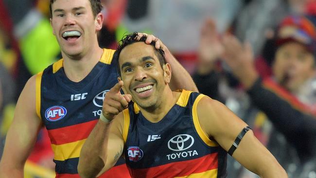 Eddie Betts is one of Adelaide’s fleet of exciting goalkickers.