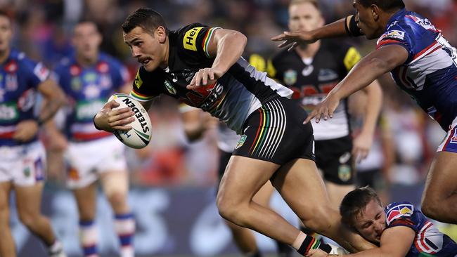 Reagan Campbell-Gillard is starting to become an elite prop at Penrith. Picture: Mark Kolbe.