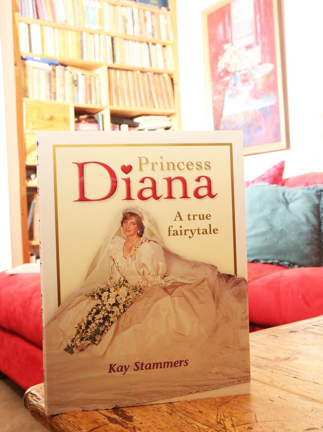 Stammers’ Princess Diana book. Picture: Peter Kelly