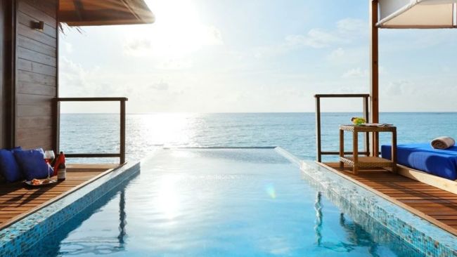 Relax in the spectacular surround of this luxury maldives resort. Picture: Luxury Escapes