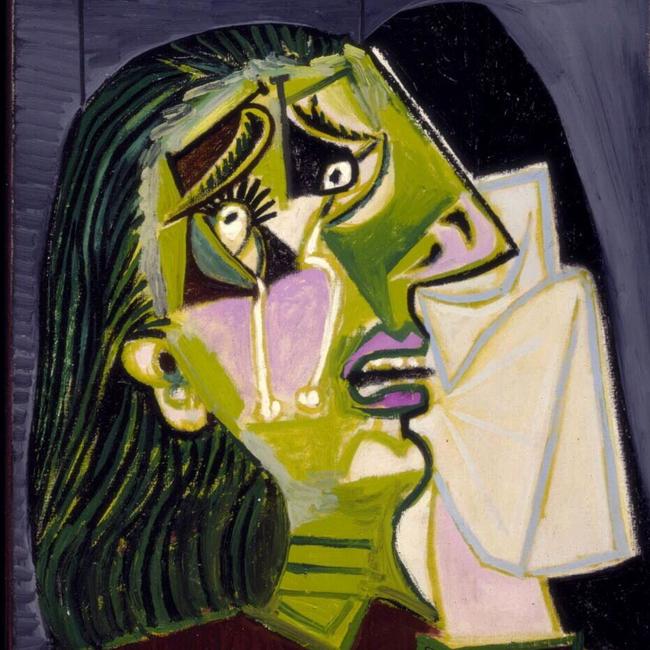 Painting "Weeping Woman" 1937 by artist Pablo Picasso. Art