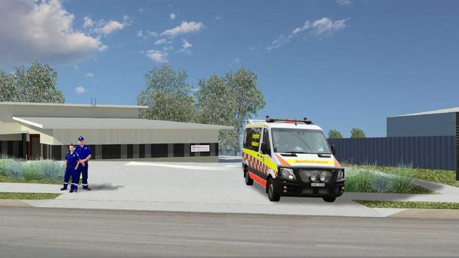 An artist's impression of the Sawtell ambulance station. Picture: NSW Health