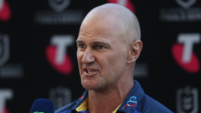 Parramatta coach Brad Arthur will be under pressure if the Eels fall short of expectations in 2021. Picture: Brett Costello