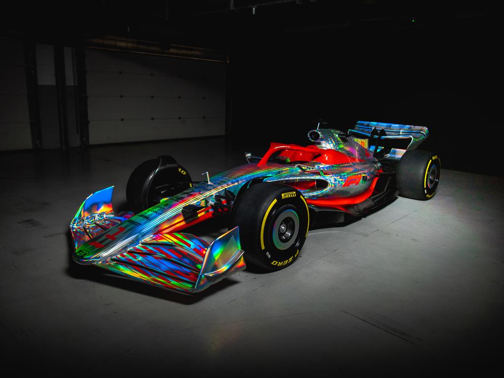 Official images released by Formula 1 during the unveiling of the 2022 car. Photo: 2021 Formula One World Championship Limited