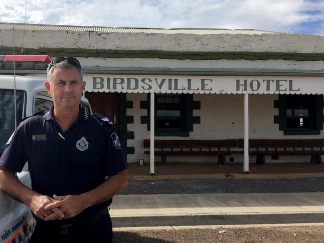 Senior Constable Stephan Pursell is the only cop in Birdsville.