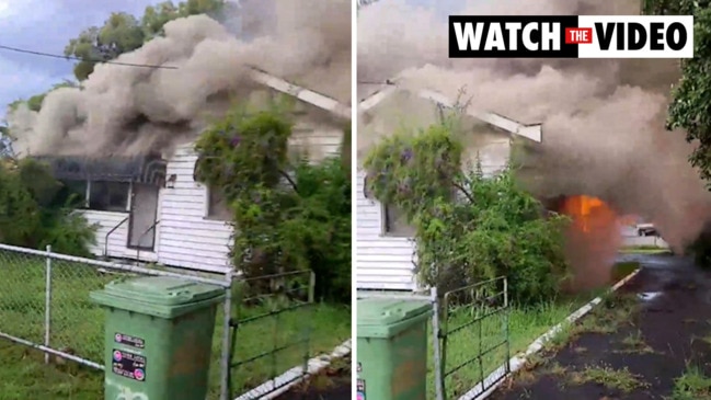 Heroes join forces and pull man from burning house