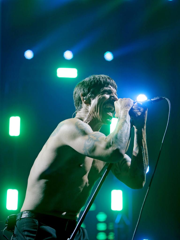 Red Hot Chili Peppers kick off their Australian tour at Hobart's Derwent Entertainment Centre. Picture: PATRICK GEE