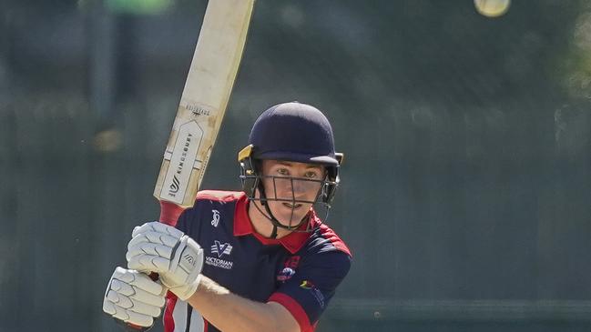 Ed Newman batting for Dandenong last season. Picture: Valeriu Campan