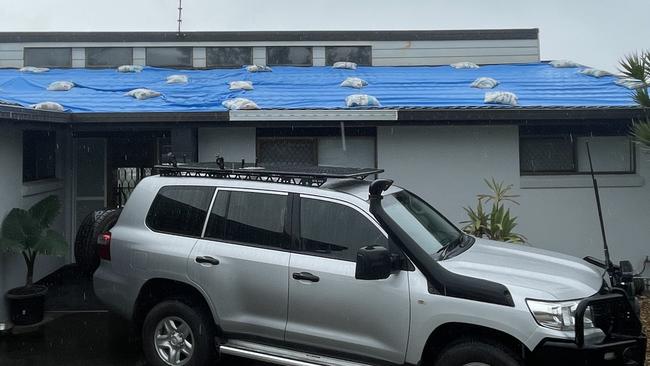 Michael Wilkes is in a battle with his insurance company over repairs to the roof of his Helensvale home. Picture: Charlton Hart