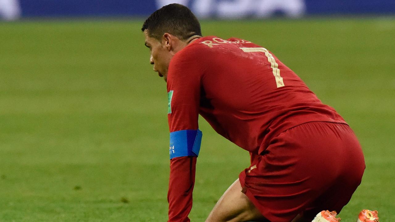 Portugal's forward Cristiano Ronaldo was left frustrated as the European champions settled for second spot in the group.