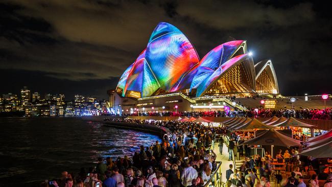 While Sydney has seen a net loss of people interstate. Picture: AAP Image/Vivid LIVE/Daniel Boud