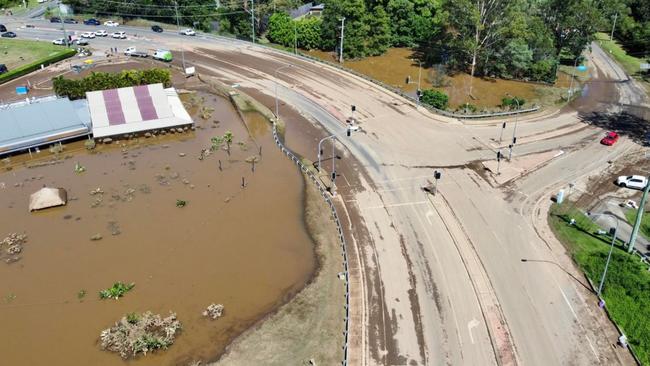 Aerial view of the site, with the Ross Evans Garden Centre top left. Picture: Charlie Spencer