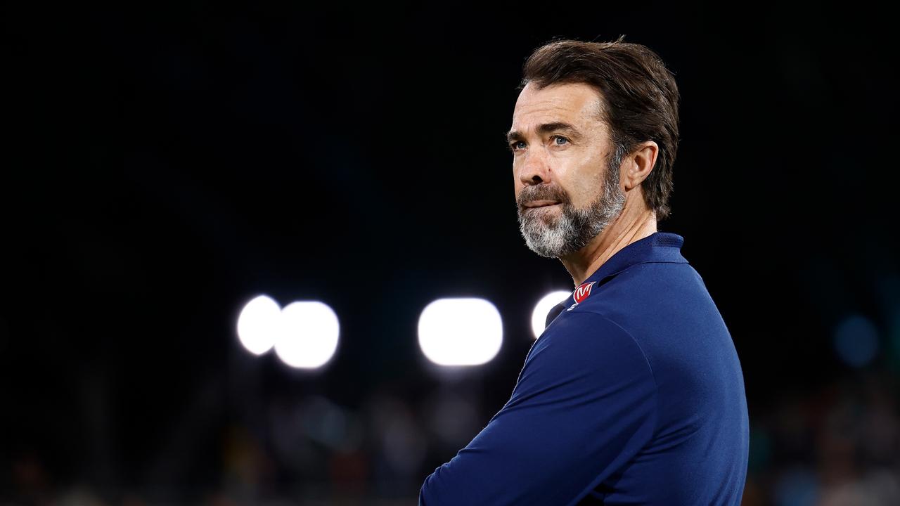 ADELAIDE, AUSTRALIA - SEPTEMBER 05: Chris Scott, Senior Coach of the Cats looks on during the 2024 AFL Second Qualifying Final match between the Port Adelaide Power and the Geelong Cats at Adelaide Oval on September 05, 2024 in Adelaide, Australia. (Photo by Michael Willson/AFL Photos via Getty Images)