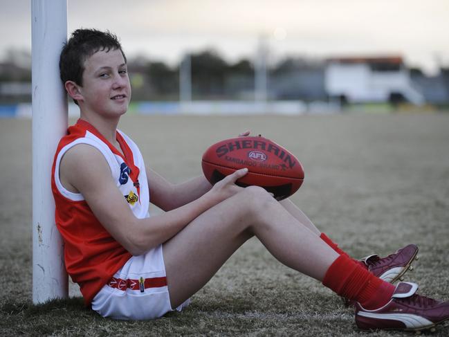 In 2009, Billy Hartung kicked 20 goals straight in a game for Red Hill’s under-14s.