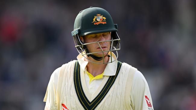 Steve Smith was one of several Australian batsmen to struggle in Manchester. Picture: Getty