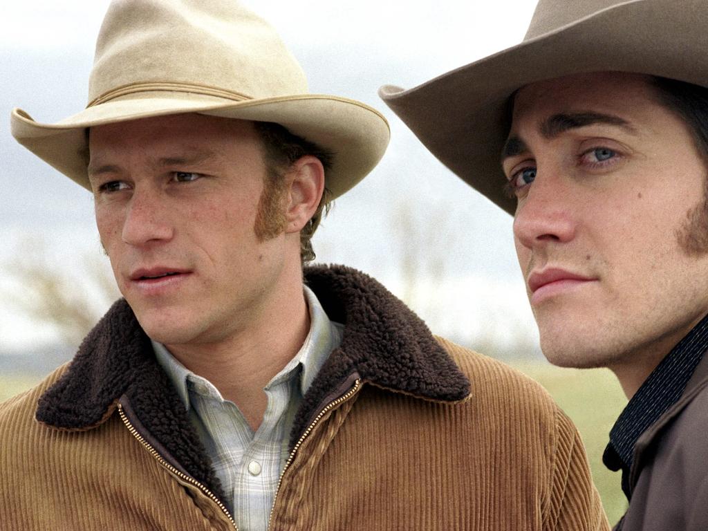 Heath Ledger and Jake Gyllenhaal in the 2005 film, Brokeback Mountain.