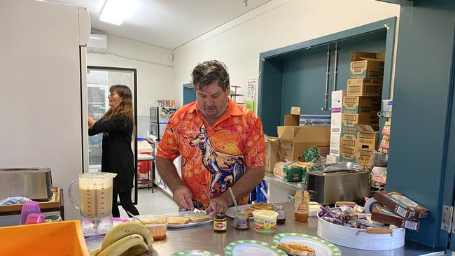 Nimbin Central School breakfast club founder Marc Le Bars feels proud to be serving nutritional meals for the students.