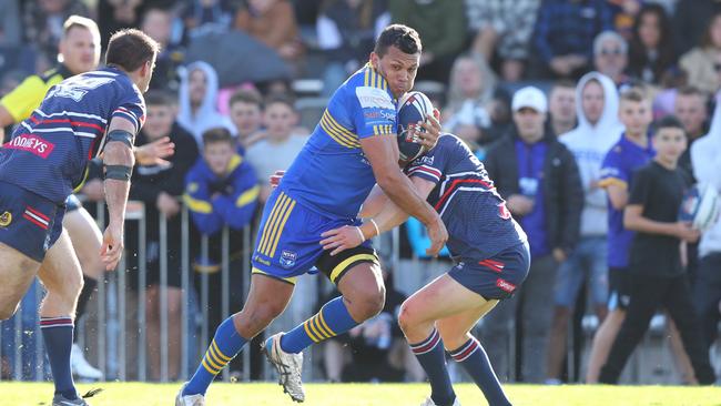 Toukley Hawks' player Damon Goolagong in action during the team's 2022 Central Coast Rugby League grand final victory over Erina. Photo: supplied