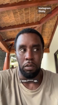 Sean "Diddy" Combs said he is “disgusted” in himself after CCTV released